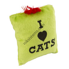 I Love Cats Малка възглавничка 10 x 8 см. - KERBL